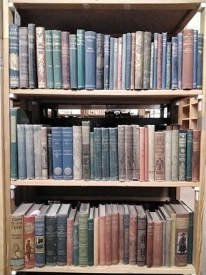 Lot 483 - Victorian Literature. A collection of 19th century cloth bound poetry & fiction, approximately 95 volumes