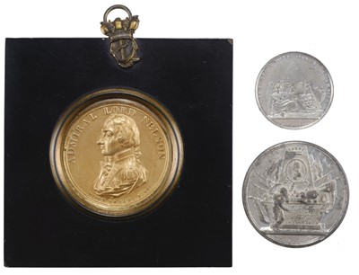 Lot 264 - Battle of the Nile, 1798, white metal medal by T. Wyon Senior