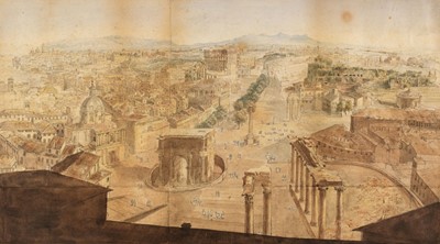 Lot 162 - Harford (John Scandrett, 1787-1866). View of Rome from Tower of Capitol, 1816