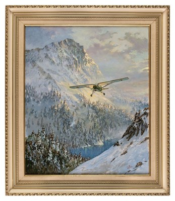 Lot 291 - Payton (A.H.). Fresh Snow (Fieseler Storcha) 1995, oil on canvas