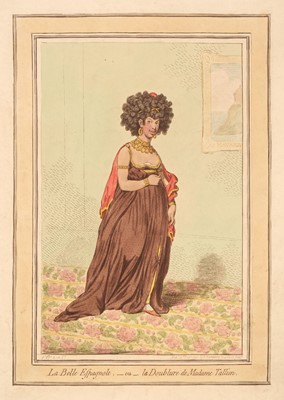 Lot 232 - Gillray (James). La Belle Espagnole - ou - La Doublure de Madame Tallien, 1796