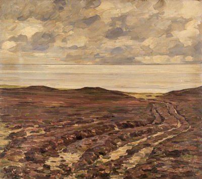 Lot 244 - Alberts (Jacob, 1860-1941). Heidel am Meer, 1919, oil on canvas