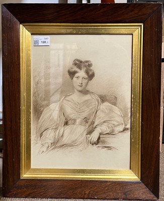 Lot 120 - After Alejo de Vera Blasco Estaca (1834-1923). Figura Clasica, black chalk