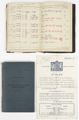 Lot 256 - Logbooks. WWII Mosquito Night Fighters Logbooks - Flying Officer Peter Williams, 604 Squadron