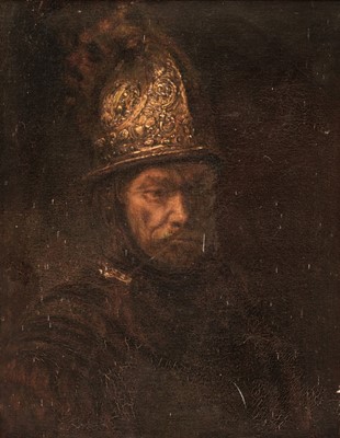 Lot 14 - After Rembrandt (1606-1669). Man with the Golden Helmet, later 18th-century