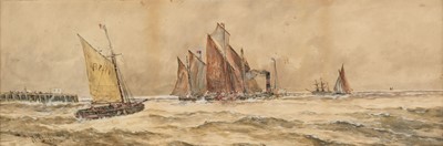 Lot 215 - Hardy (Thomas Bush, 1842-1897). Off Pevensey, Sussex, 1891, pencil and watercolour