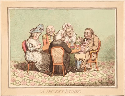 Lot 217 - Gillray (James). A Decent Story [and] Push-Pin, H. Humphrey, 1795 & 1797