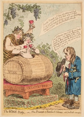 Lot 254 - Gillray (James). The Wine Duty..., H, Humphrey, April 20th 1796