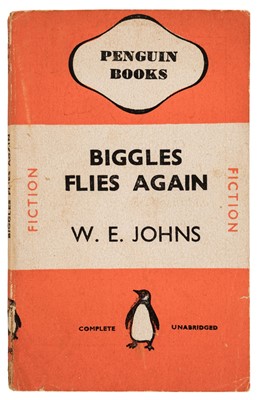 Lot 420 - Johns (W. E.). Biggles Flies Again, London: Penguin, [1941]