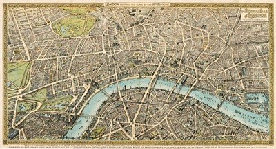 Lot 141 - London. Baker (Charles, publishers). The Pictorial Plan of London, circa 1900