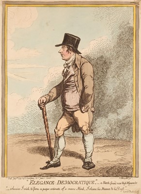 Lot 224 - Gillray (James). Elegance Democratique - a Sketch near High Wycombe..., 1799