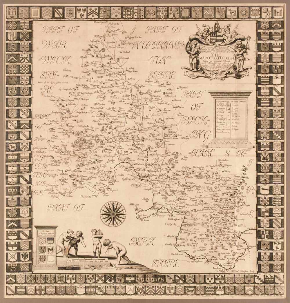 Robbert Plot Lot 152 - Oxfordshire. Plot (Robert). The Map of