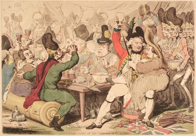 Lot 226 - Gillray (James). Fatigues of the Campaign in Flanders, H. Humphrey, May 20th 1793