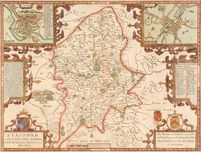 Lot 162 - Staffordshire. Speed (John), Stafford Countie and Towne..., 1676