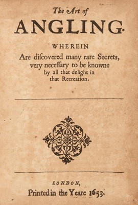 Lot 41 - Barker (Thomas). The Art of Angling, 2nd edition, 1653