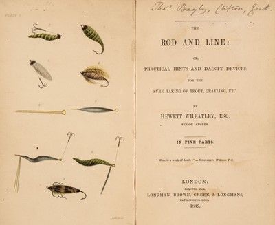 Lot 99 - Wheatley (H.). The Rod and Line, 1st edition, 1849