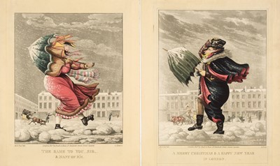 Lot 258 - Hunt (George). 'A Merry Christmas & A Happy New Year in London..., [1827]