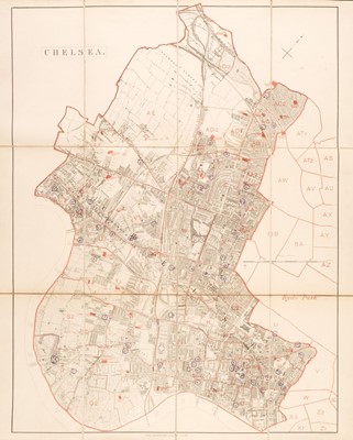 Lot 143 - London. Stanford (Edward). School-Board Map of London, circa 1877