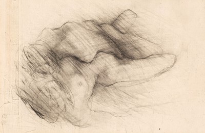 Lot 303 - Brown (Ralph, 1928-2013). Lovers Valley, study for bronze relief, 1974, pencil