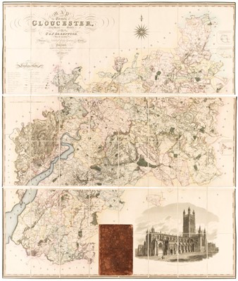 Lot 133 - Gloucestershire. Greenwood (C. & J.), Map of the County of Gloucester..., 1824