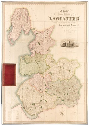 Lot 139 - Lancashire. Hennet (G.). A Map of the County Palatine of Lancaster, 1830