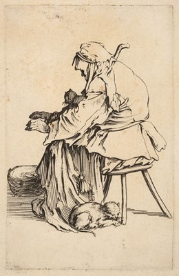 Lot 42 - Callot (Jacques, 1592-1635). Woman and Cat..., circa 1622-23..., and others