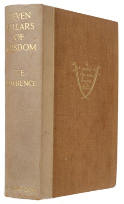 Lot 431 - Lawrence (T. E.). Seven Pillars of Wisdom, A Triumph, London: Jonathan Cape, 1935