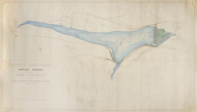 Lot 160 - Sheffield. Sheffield Water Works, Damflask Reservoir..., 1857