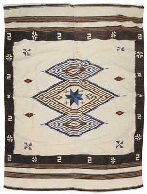 Lot 530 - Rugs. A Mexican Native Chimayo Texcoco rug, plus Peruvian rugs