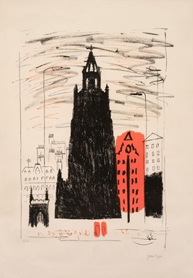 Lot 384 - Piper (John, 1903-1992). St Nicholas, Liverpool, 1964, lithograph