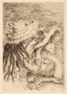 Lot 332 - Renoir (Pierre-Auguste, 1841-1919). Jeunes Filles Fleurissant Leurs Chapeaux, 1921, etching