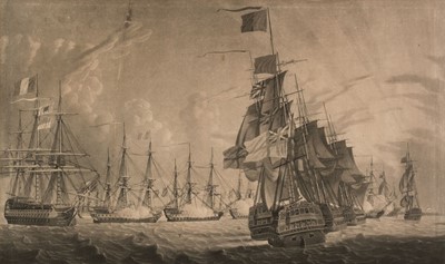 Lot 265 - Battle of the Nile. Dodd (Robert), Three (of 4) engravings, 1799