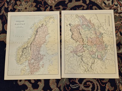 Lot 107 - Maps. A collection of approximately 150 maps, mostly 19th-century