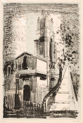 Lot 381 - Piper (John, 1903-1992). St Anne's, Limehouse, 1964, lithograph