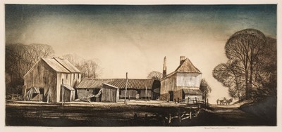 Lot 354 - Hilder (Rowland, 1905-1993). Smith's Farm, High Halton, Kent, colour etching