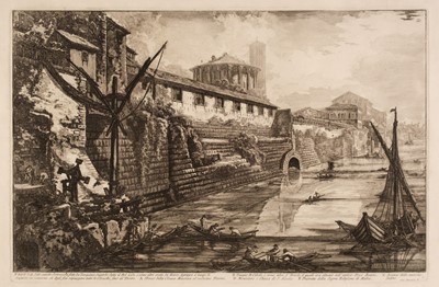 Lot 106 - Piranesi (Giovanni Battista, 1720-1778). Veduta delle antiche Sostruzioni (Vedute di Roma), 1776