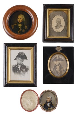 Lot 280 - Nelson (Horatio, 1758-1805). A collection of Nelson portrait miniatures