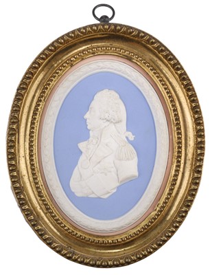 Lot 286 - Nelson (Horatio, 1758-1805). A Wedgwood [?] jasperware oval plaque