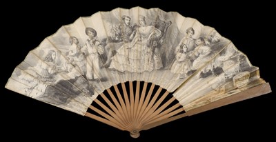 Lot 551 - Royalty Fans. The Royal Family of Great Britain, Paris & London: Duvelleroy, circa 1851