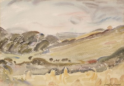 Lot 274 - Underwood (Leon, 1890-1975). The Cot Valley, circa 1940, watercolour..., and one other