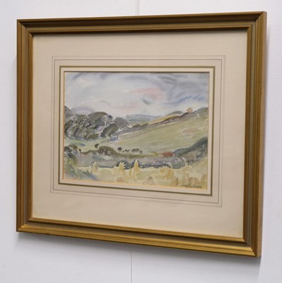 Lot 274 - Underwood (Leon, 1890-1975). The Cot Valley, circa 1940, watercolour..., and one other