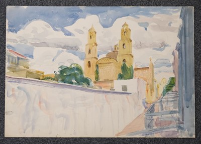Lot 274 - Underwood (Leon, 1890-1975). The Cot Valley, circa 1940, watercolour..., and one other