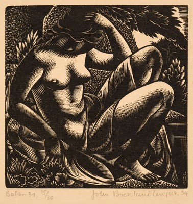 Lot 345 - Buckland Wright (John, 1897-1954). Bather 1934..., and one other