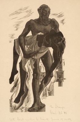 Lot 151 - Hughes-Stanton (Blair, 1902-1981). The Stranger, 1933, wood engraving..., and one other