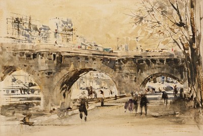 Lot 335 - Walcot (William, 1874-1943). Pont Neuf, watercolour