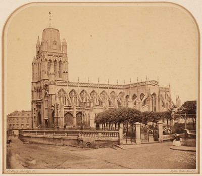 Lot 108 - Tyley (Thomas). St Mary Redcliffe Church, Bristol, [1861], arched top albumen print