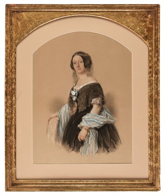 Lot 193 - Gilbert (Sir John, 1817-97). Aristocratic Lady, 1851, coloured chalks