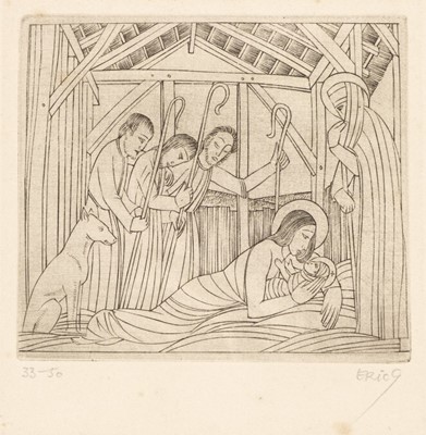 Lot 256 - Gill (Eric, 1882-1940). The Shepherds, 1924