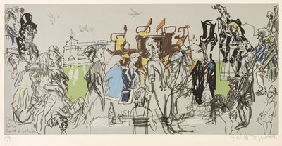 Lot 412 - Topolski (Feliks, 1907-1983). Eton v Harrow, Cricket at Lords, 1983