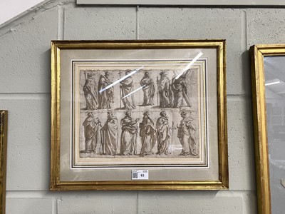 Lot 63 - North European School. The Twelve Apostles, 17th century
